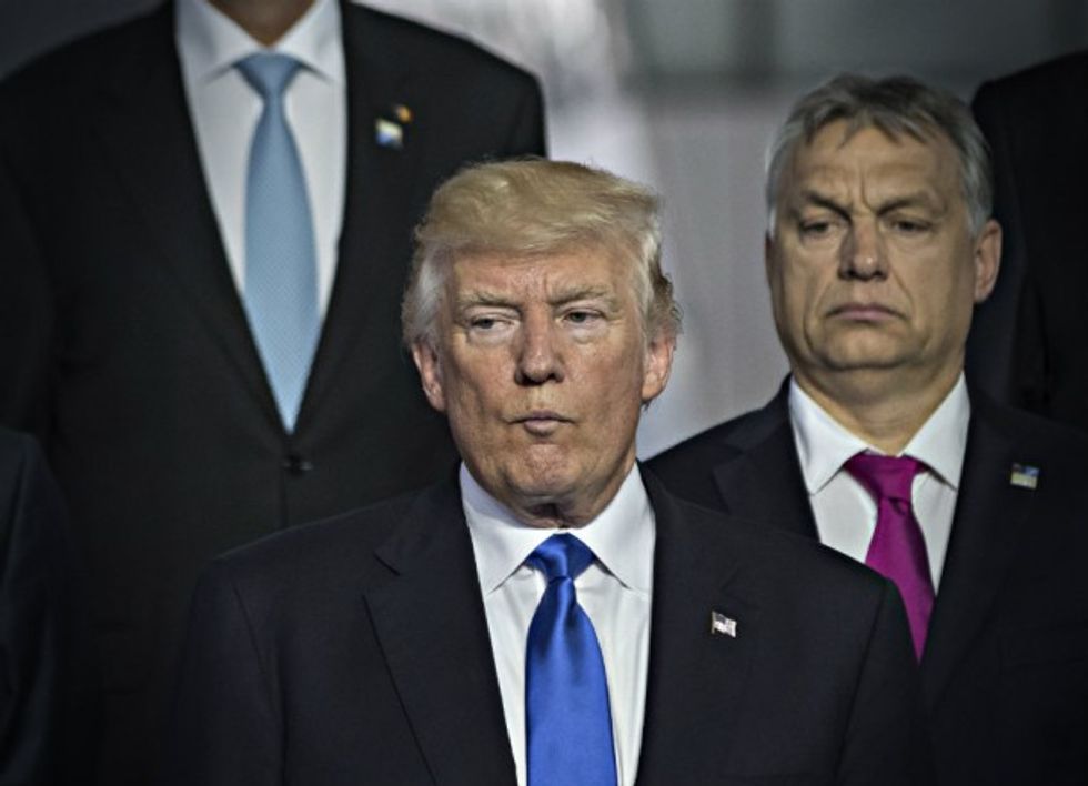 Photo of Trump and Orban