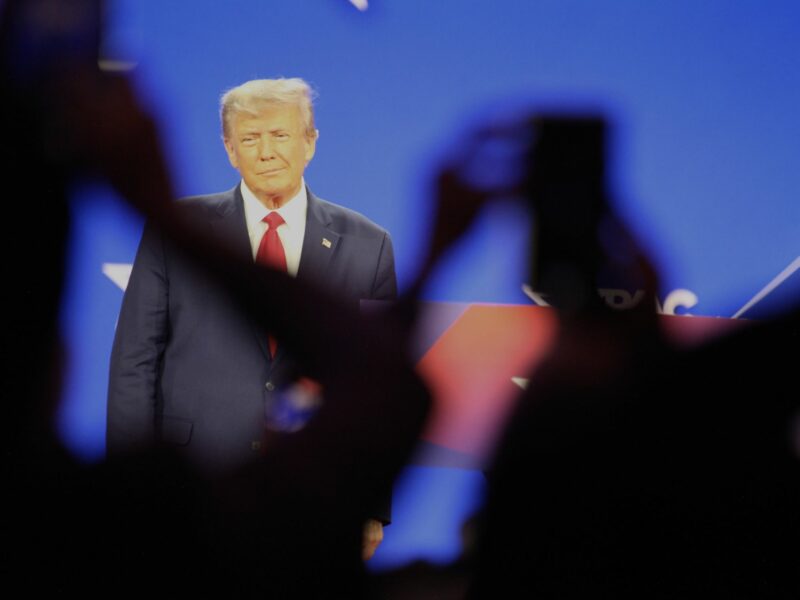 photo of trump at a rally