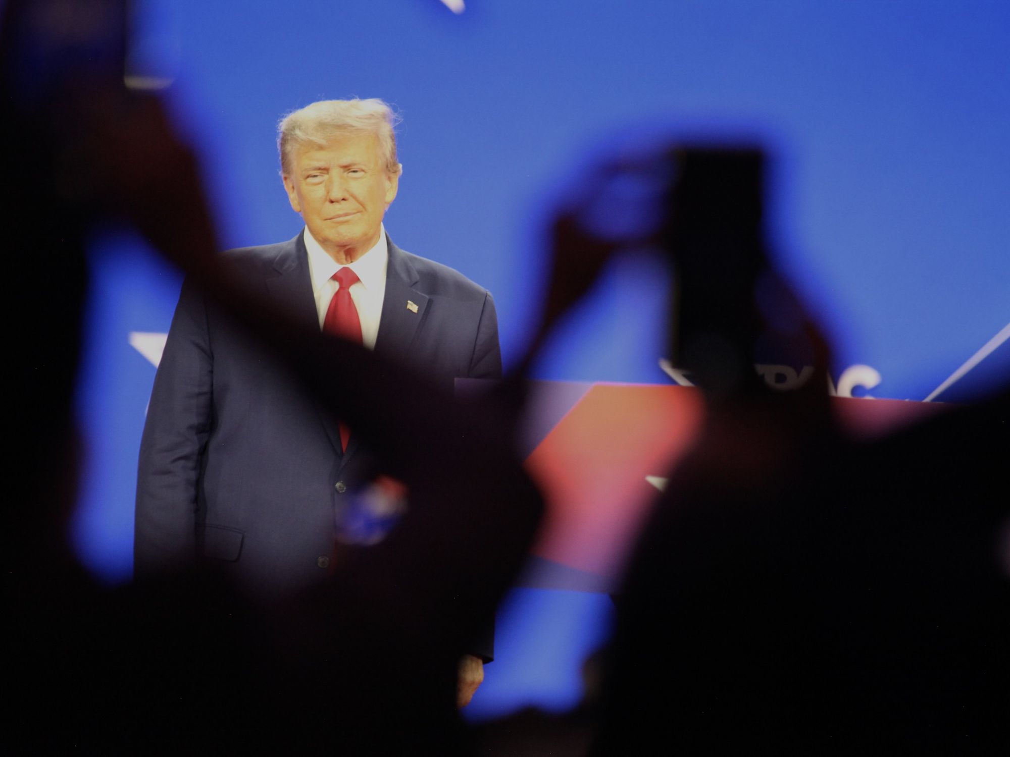photo of trump at a rally