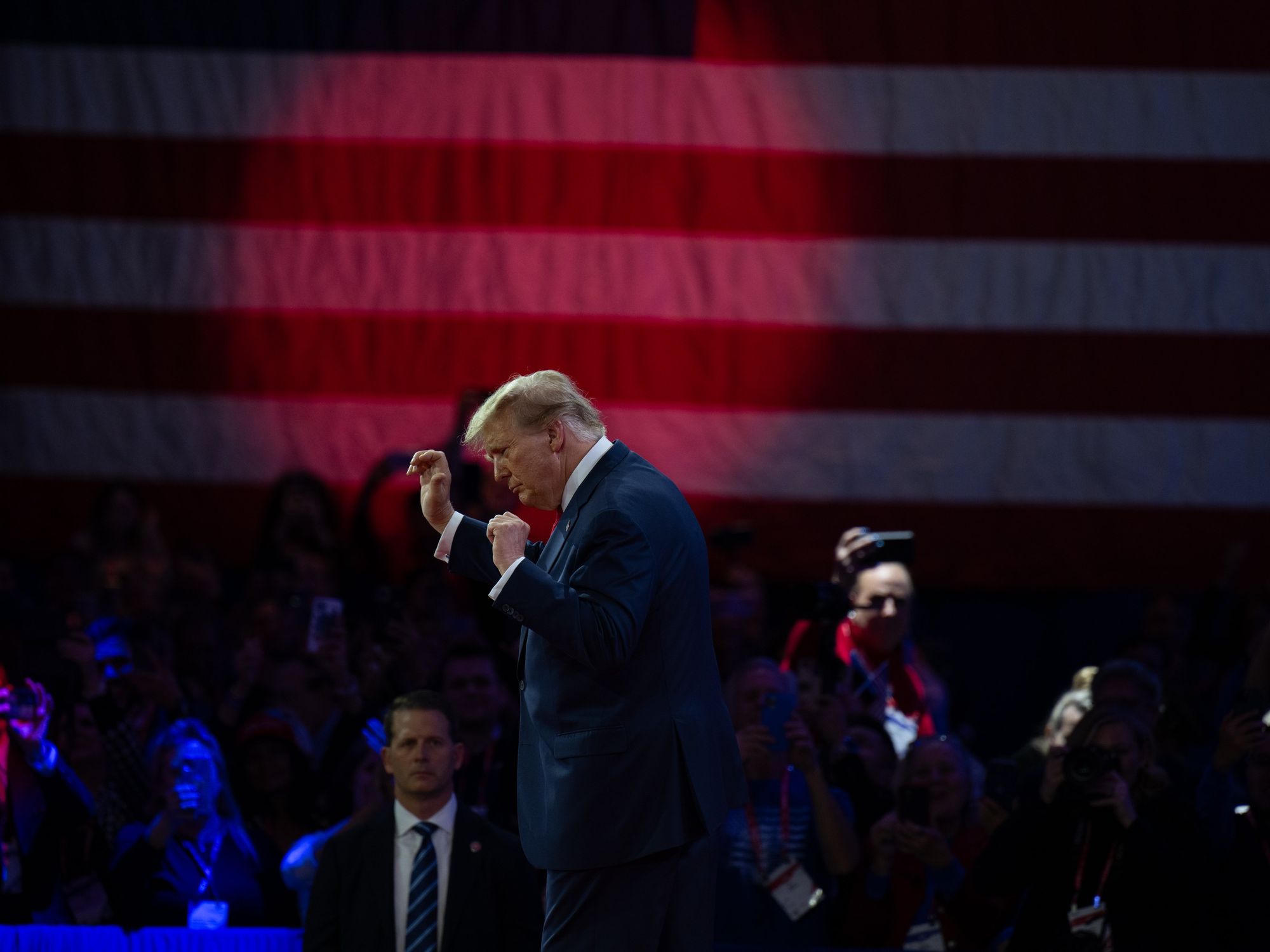 photo of Trump dancing