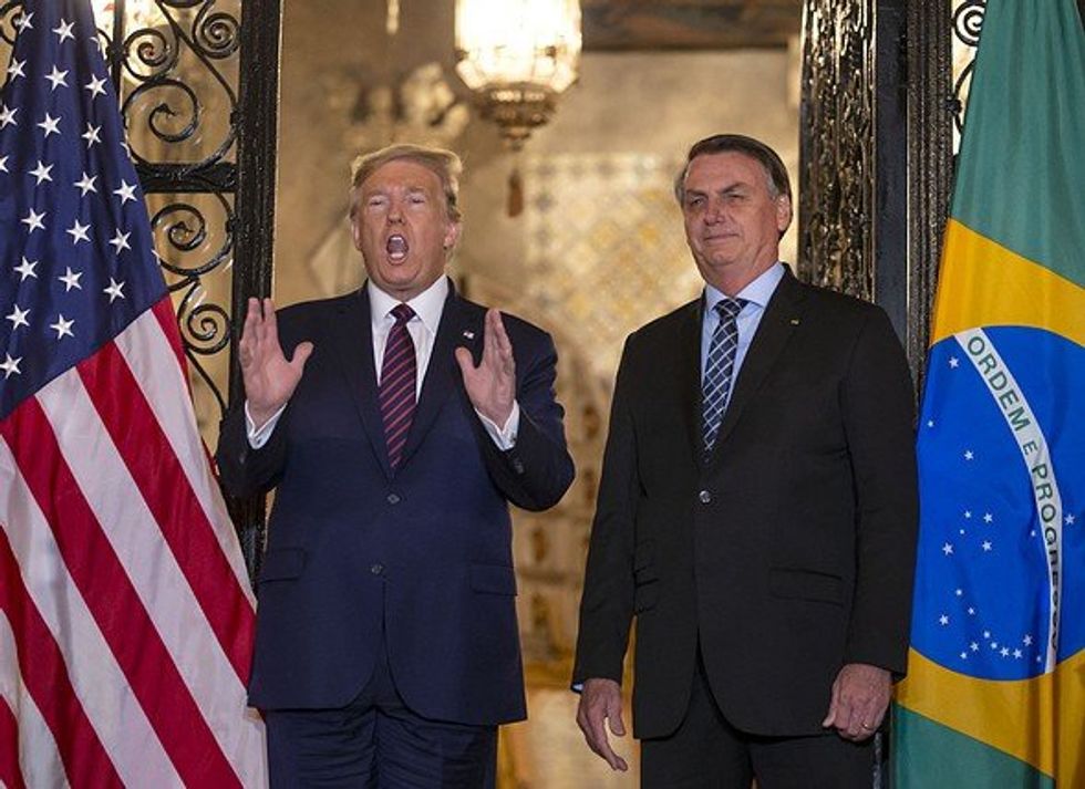 Photo of Trump Hosting Bolsonaro At Mar-A-Lago