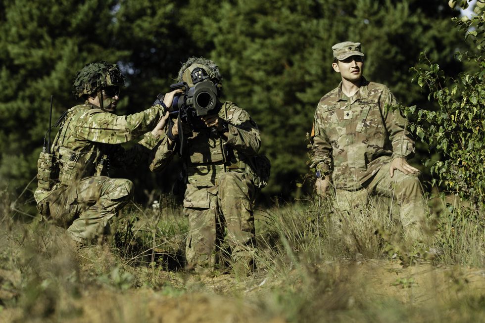 Photo of U.S. army NATO performing military exercises in Latvia
