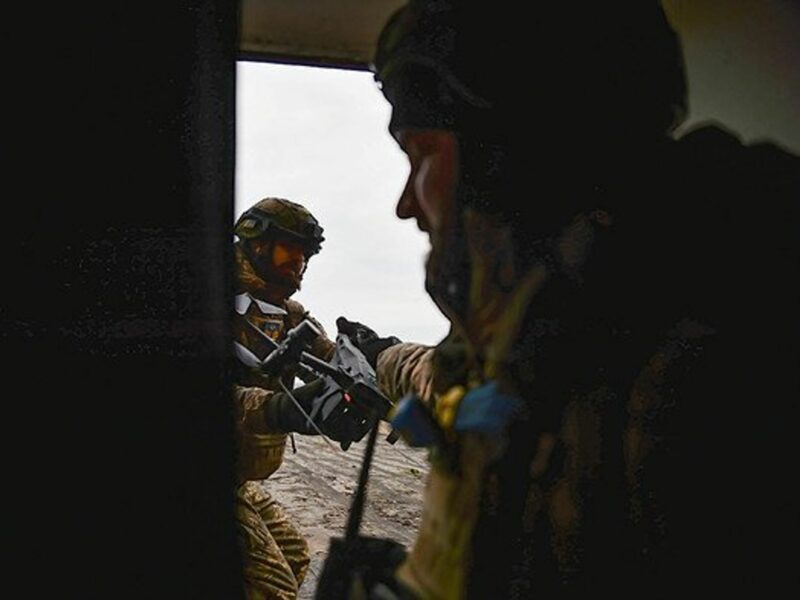 Photo of Ukrainian Drone Operators in Bakhmut