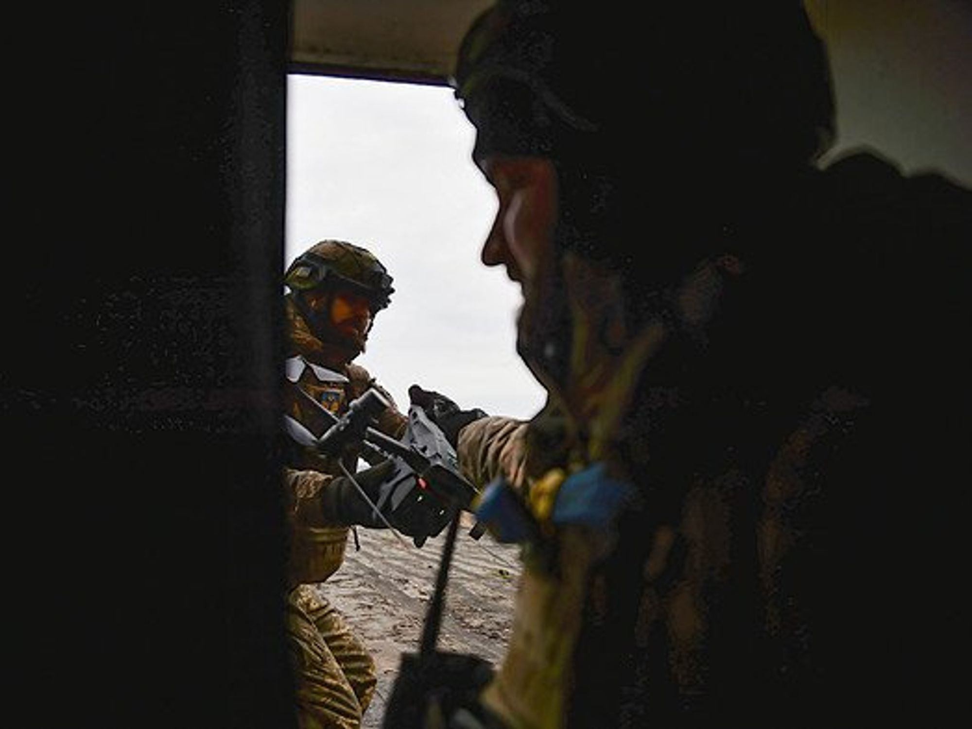 Photo of Ukrainian Drone Operators in Bakhmut