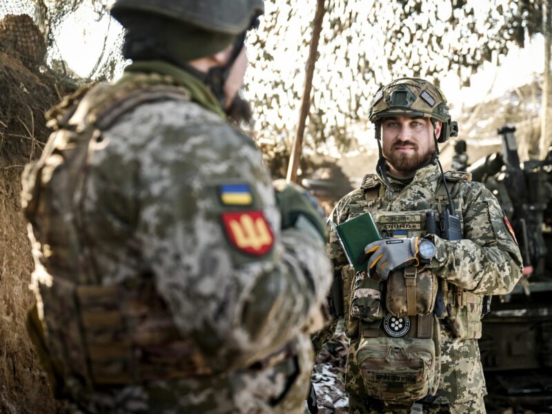 Photo of Ukrainian soldiers near Zaporizhzhia, Ukraine