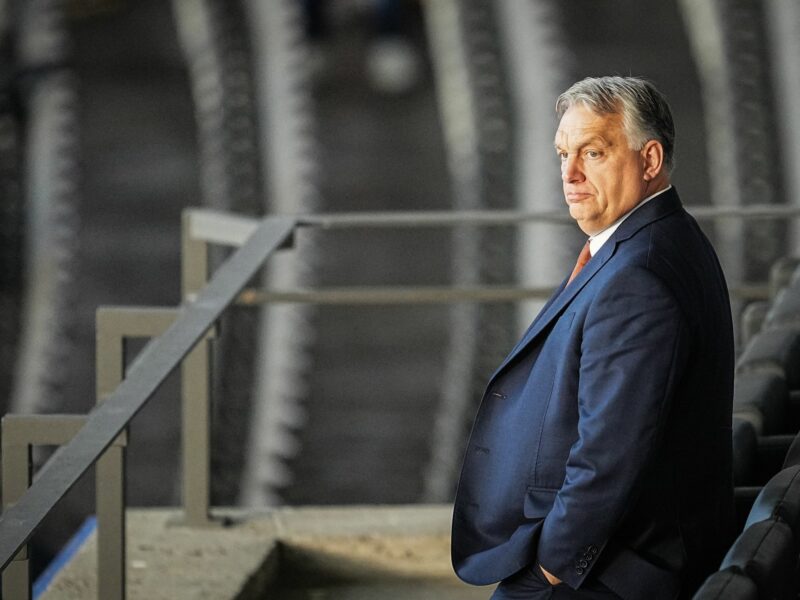 Photo of Viktor Orbán attending the final of the 2024 European Championship.