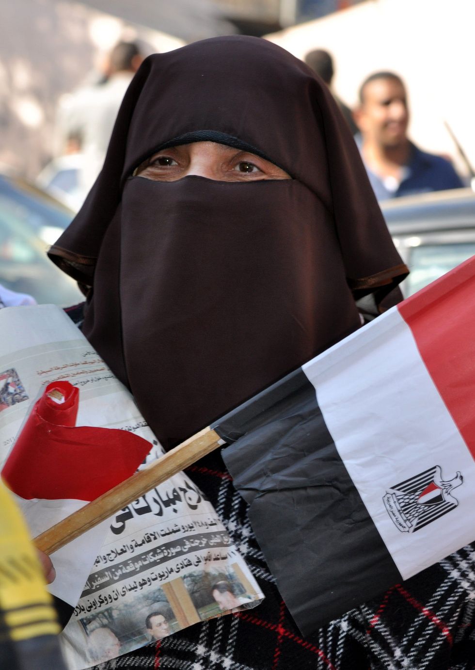Photo of woman wearing a burqa