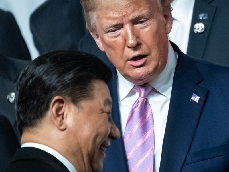 Photo of Xi Jinping and Donald Trump back in 2019.