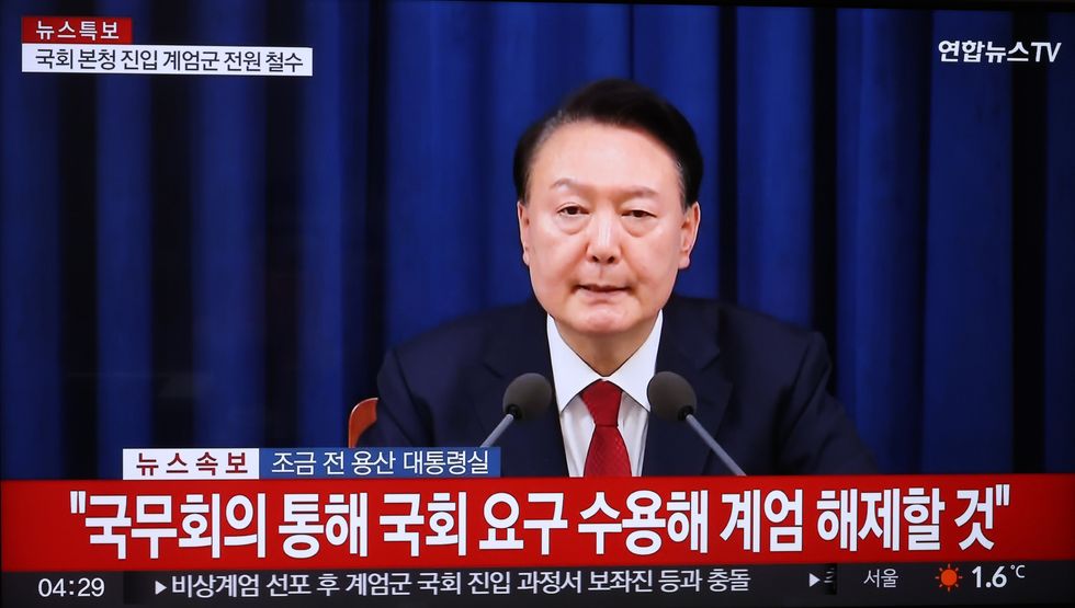 photo of yoon speaking on tv