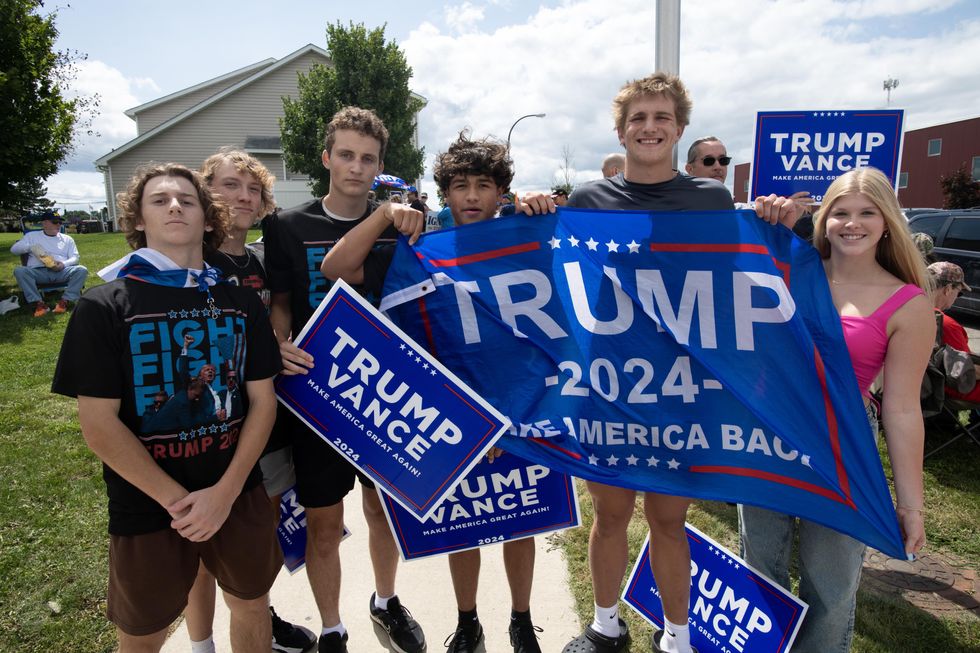photo of young trump supporters
