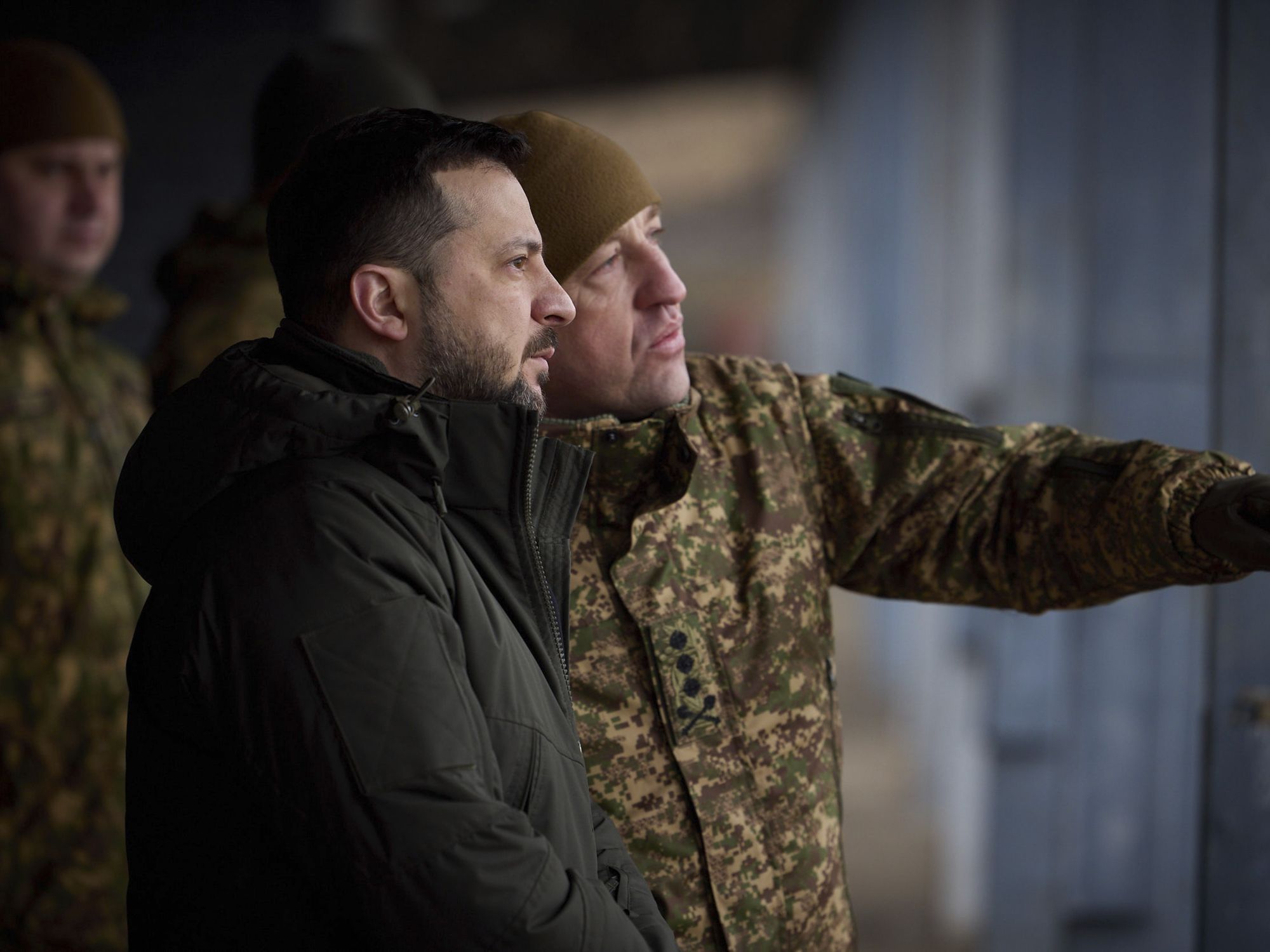 photo of Zelensky and an army commander