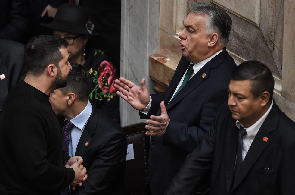 photo of Zelensky and Orban