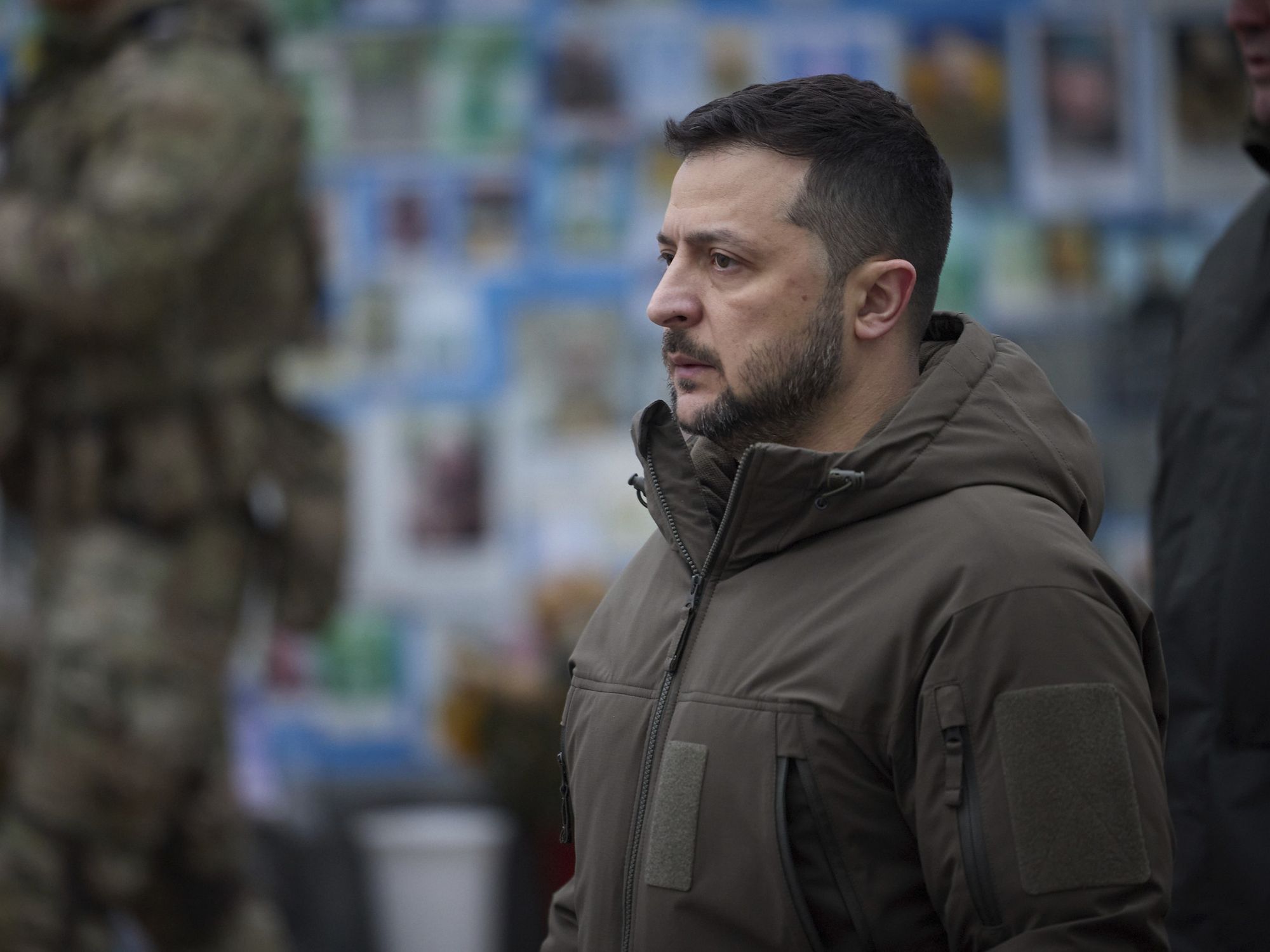photo of zelensky looking tired