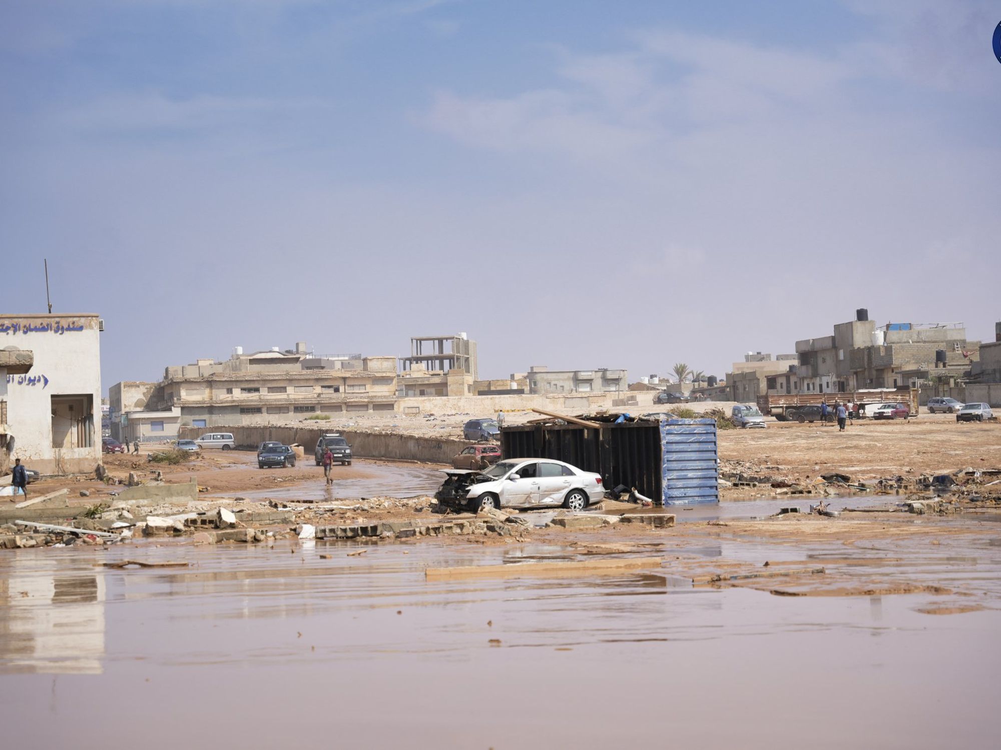 Photo showing the aftermath of the floods in Libya