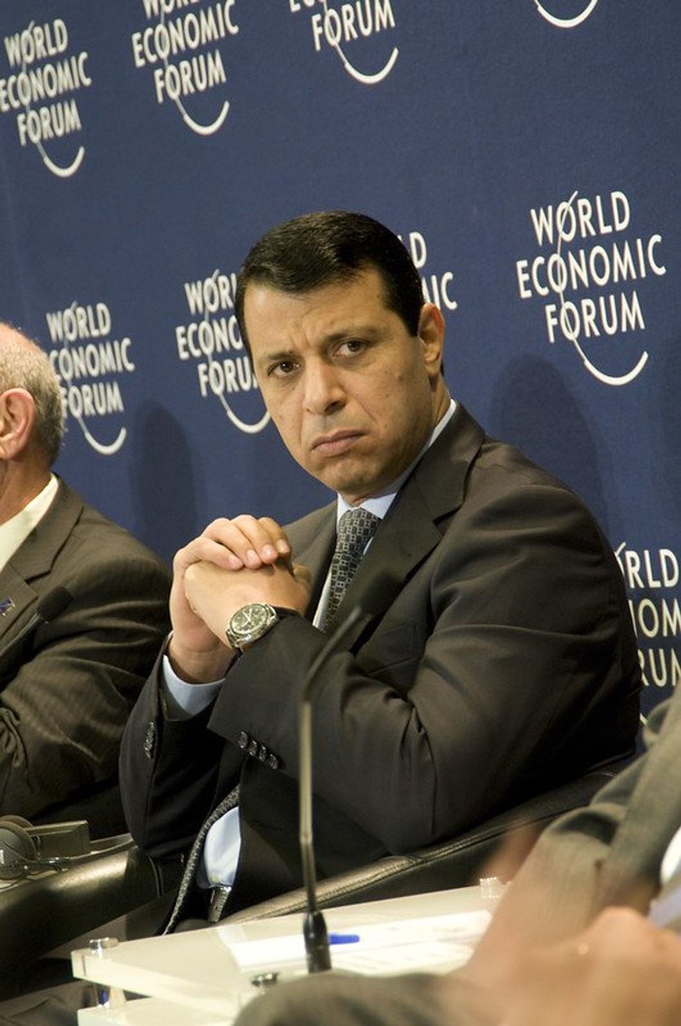 Photograph of Mohammed Dahlan at the World Economic Forum on the Middle East and North Africa.