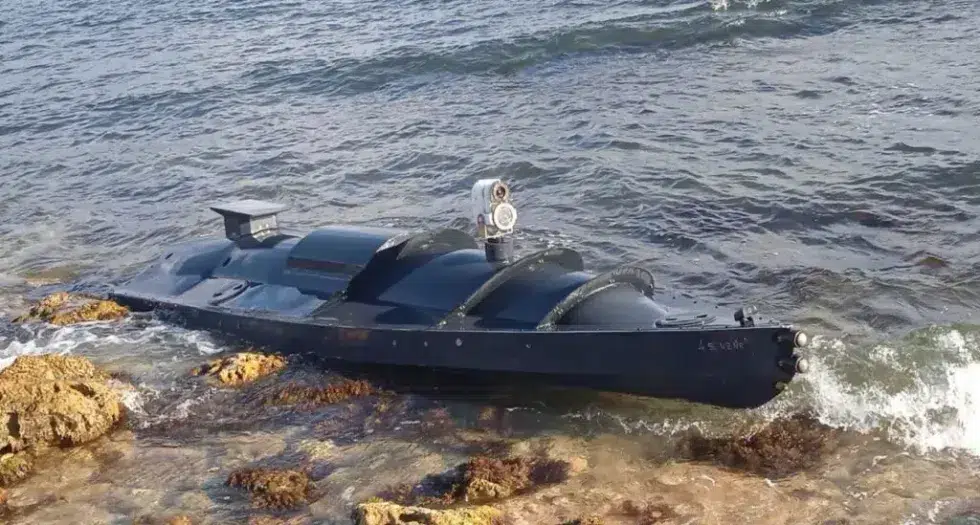 Photograph of Ukrainian drone boat used to strike Sevastopol