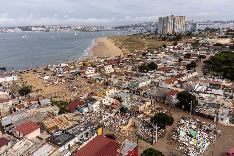 Photographs capture moments of resilience and hope in the face of the painful reality faced by the residents.