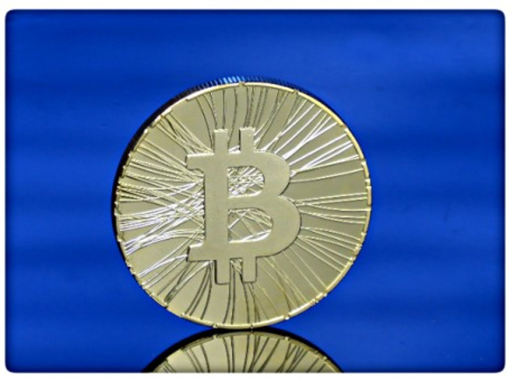 Physical representation of the Bitcoin digital currency