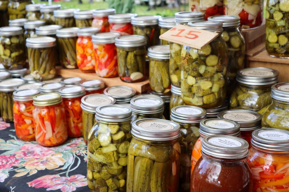 pickles in jar