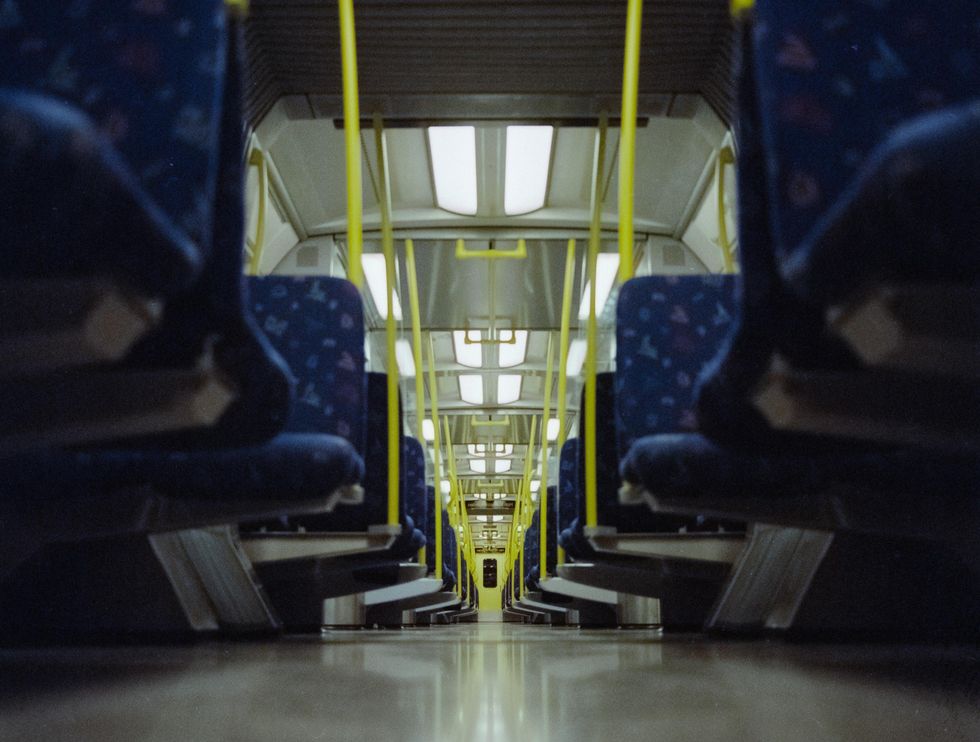 Picture of an empty train in Sweden