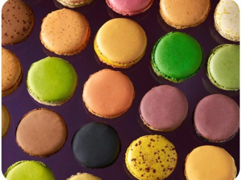 Pierre Herme creates about 10 new flavors of macarons every year