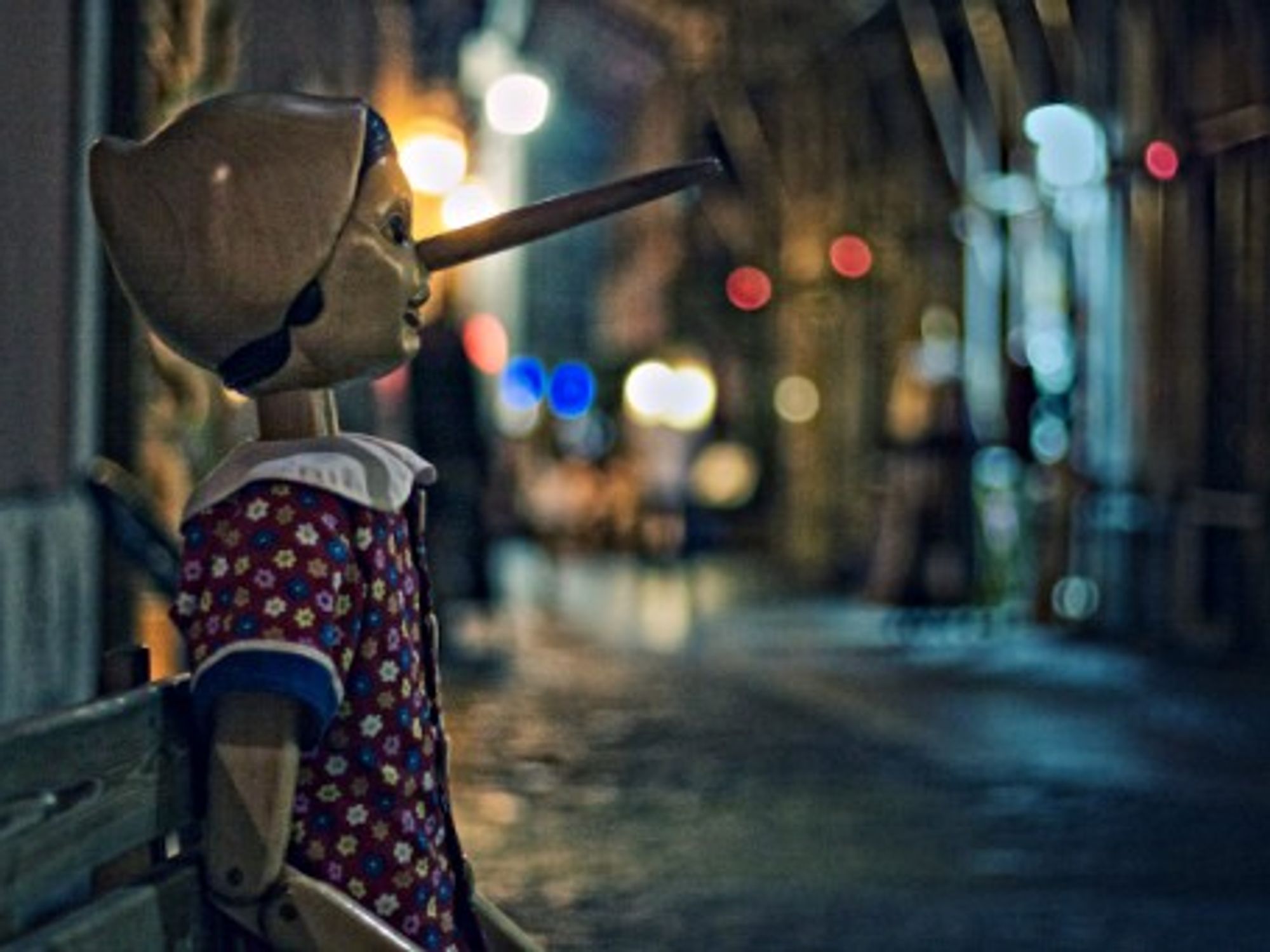 Pinocchio puppet in Rome