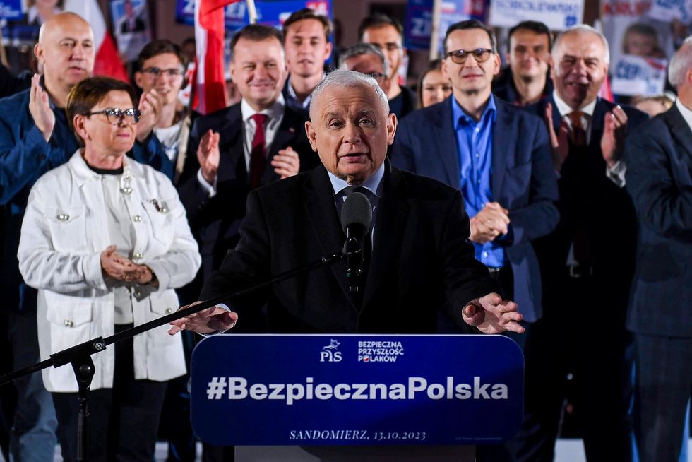 PiS leader Jaroslaw Kaczynski has been ruling Poland for eight years.