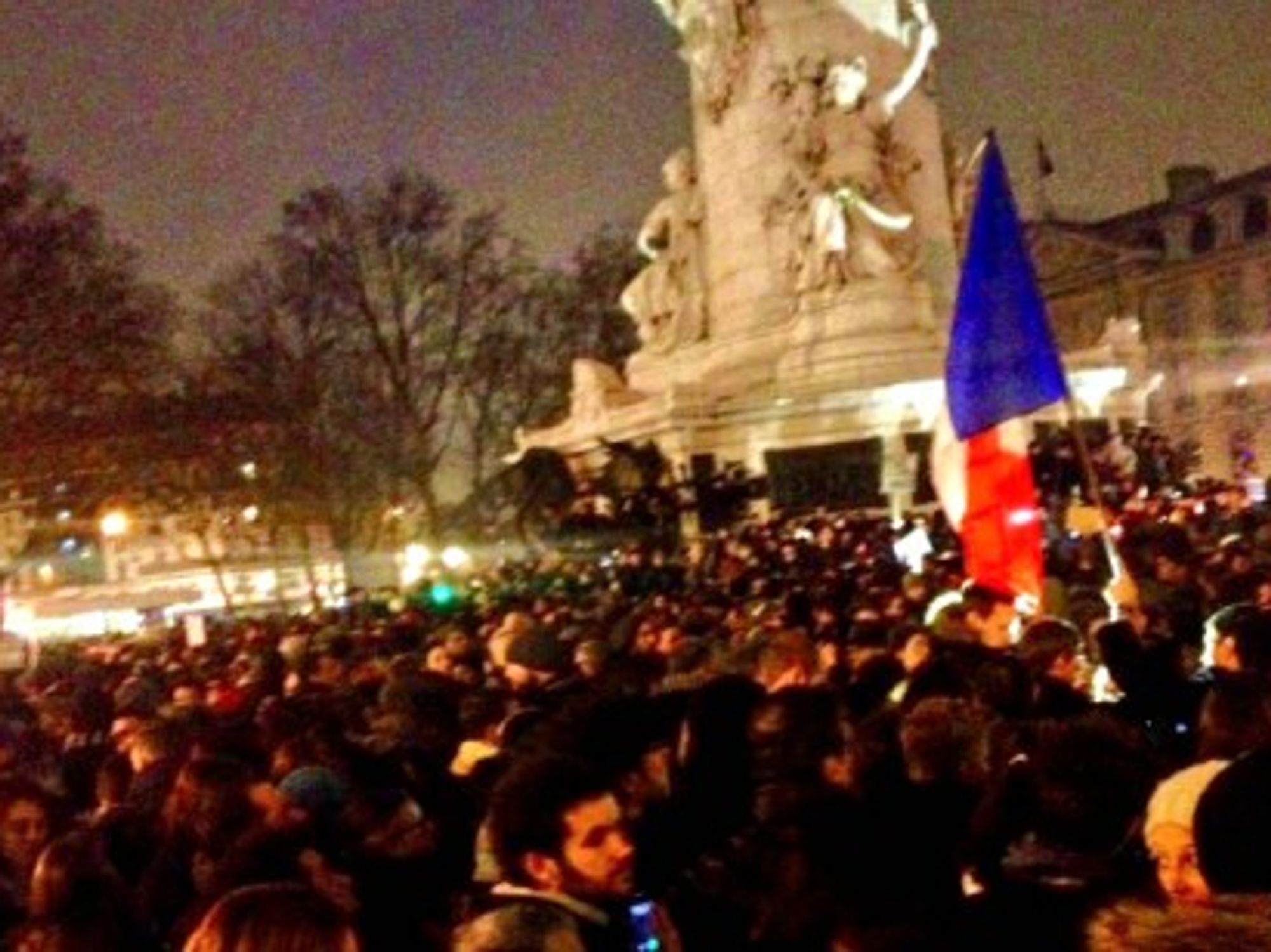 Place de la RÃ©publique in Paris on Wednesday