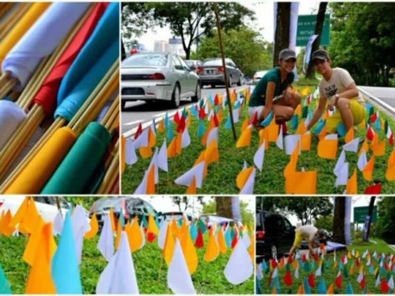 Planting "flowers" in Kuala Lumpur
