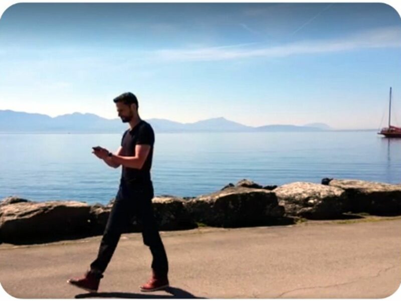 Playing Opticale by Lake Geneva