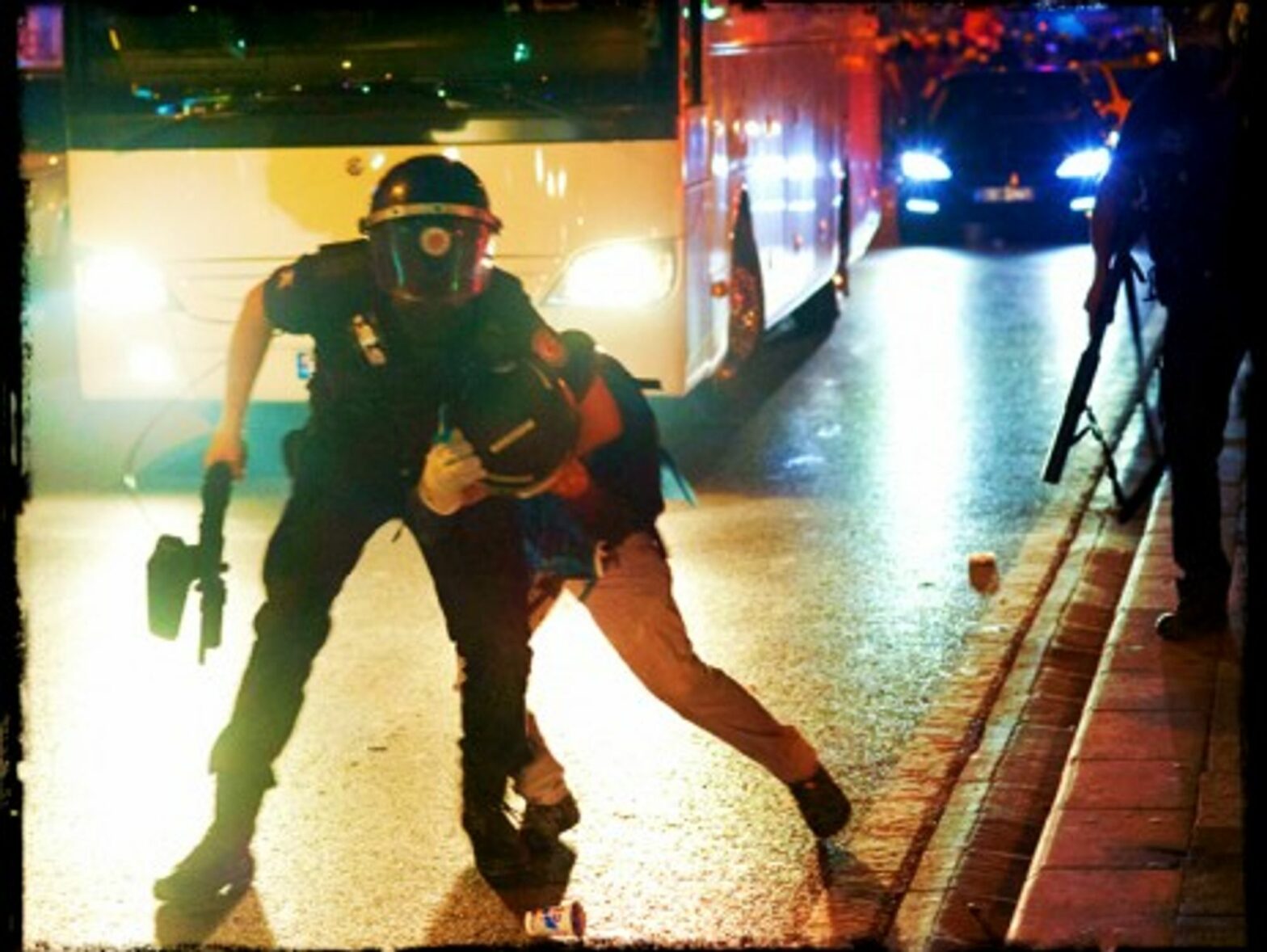 Police action during Gezi park protests in Istanbul June 16