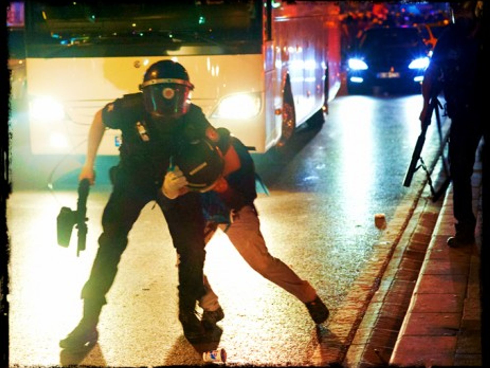 Police action during Gezi park protests in Istanbul June 16