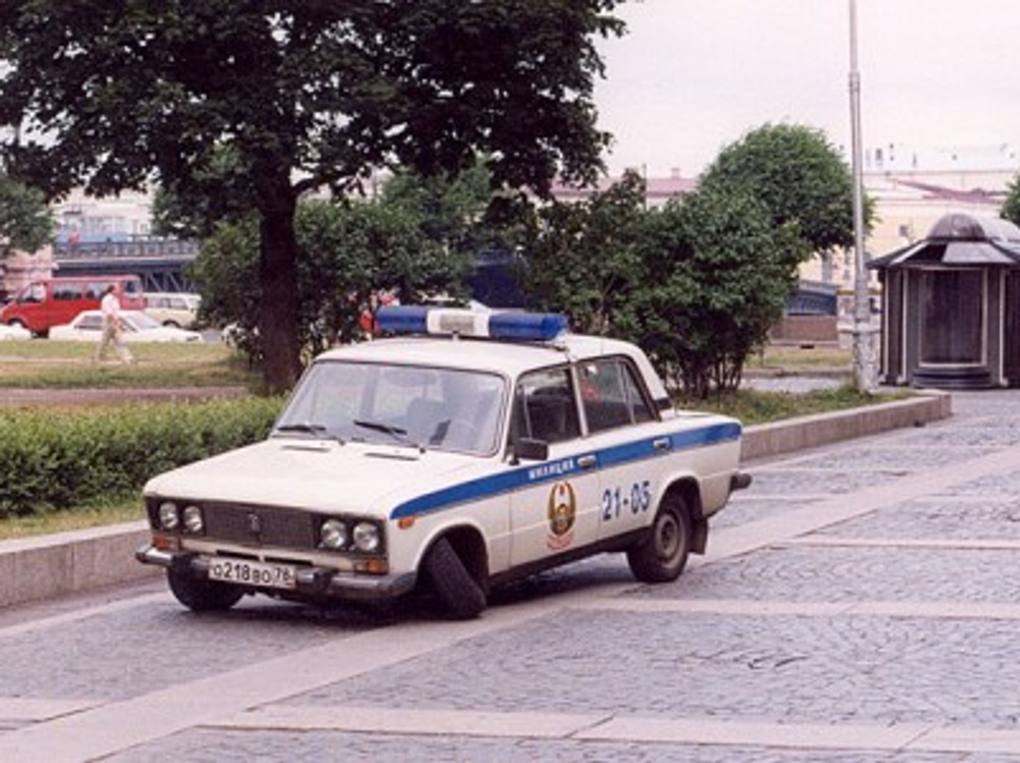 Police car in St Petersburg
