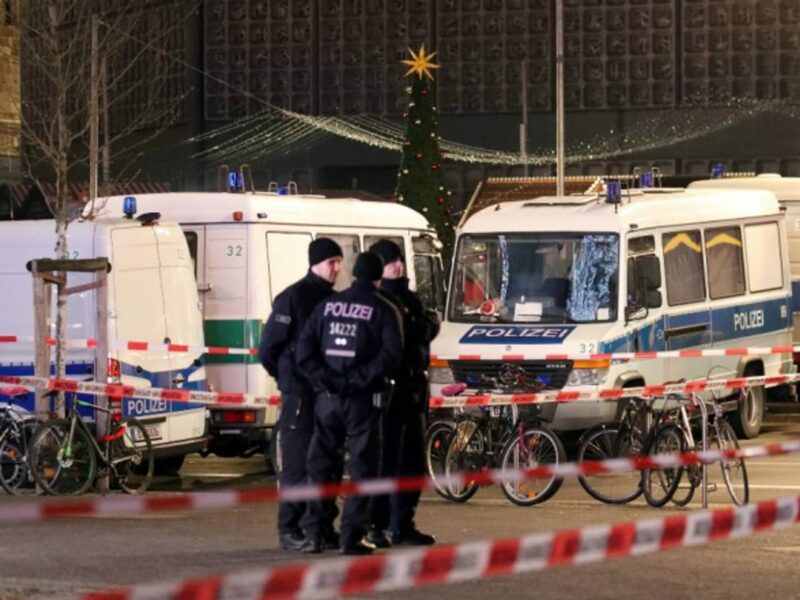 Police forces in Berlin on Dec. 19