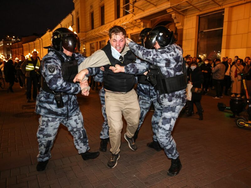 Mobilization Sparks Protests And Wave Of People Trying To Flee Russia