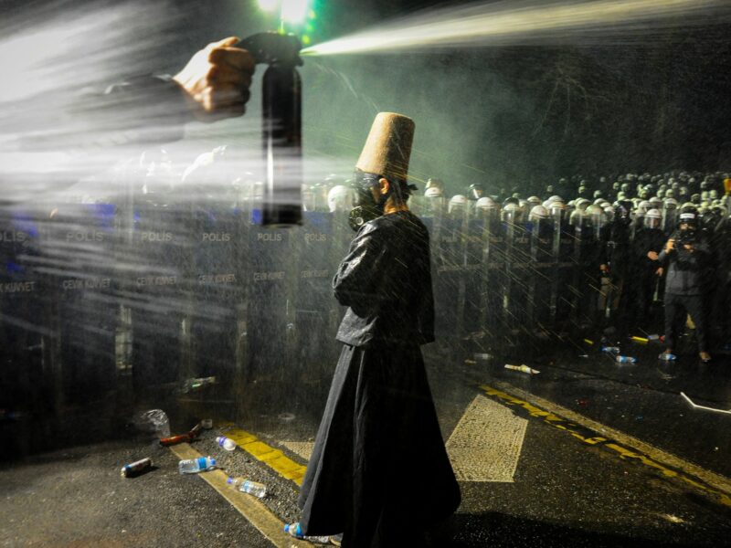 Photos Of The Week: Dervish Protester, Myanmar Quake, Pope Resurfaces
