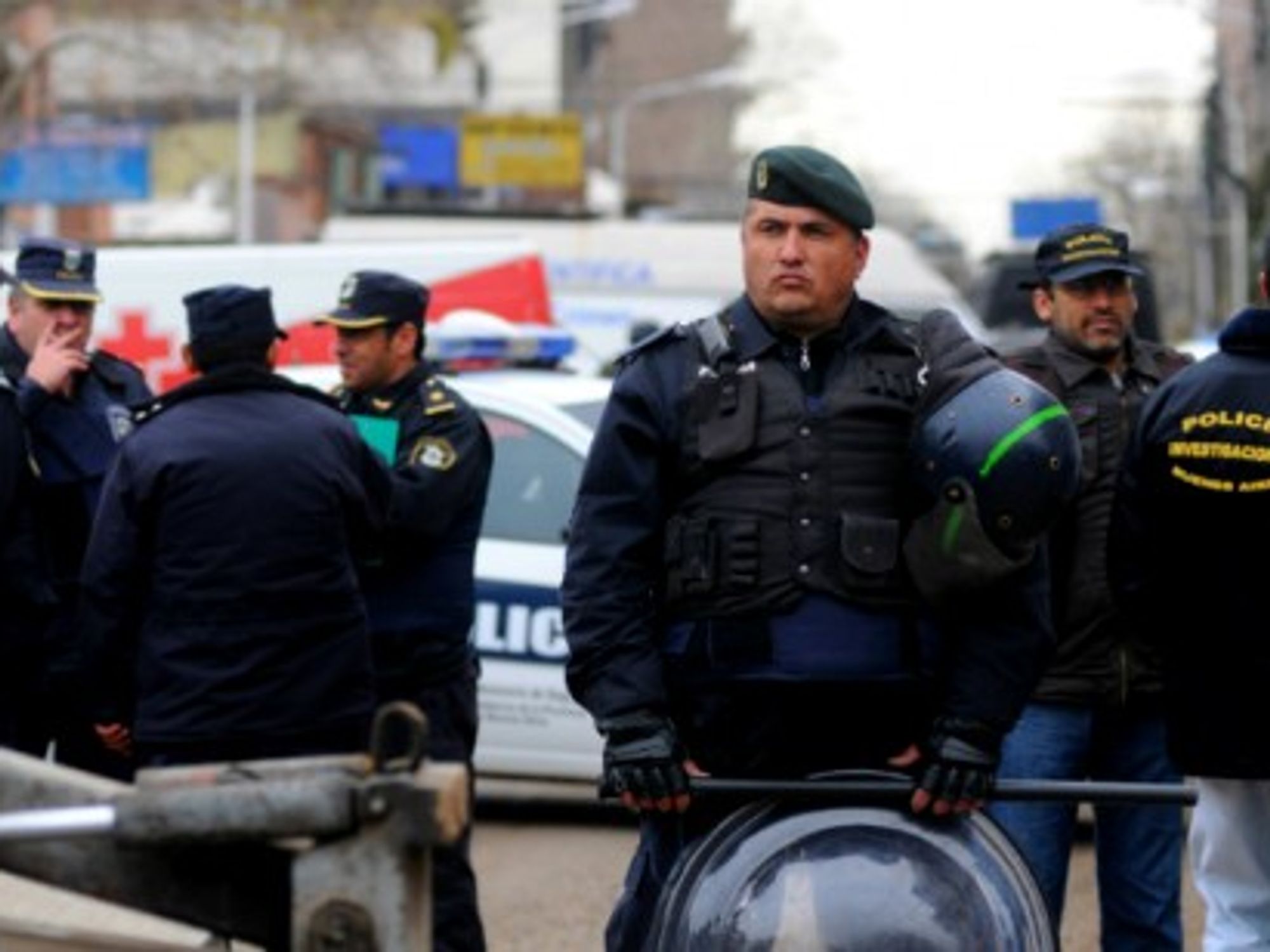 Policemen in the Buenos Aires province in July 2010