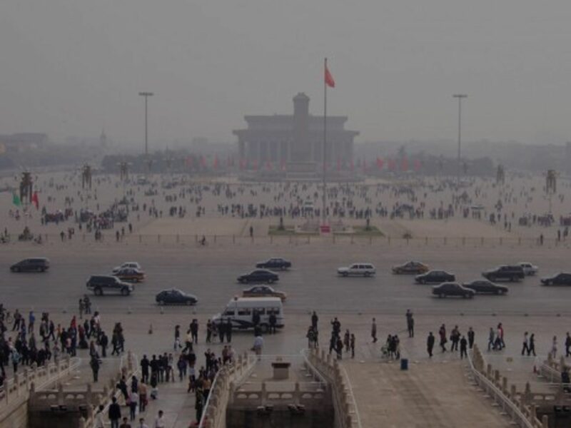 Pollution over Tiananmen Square in Beijing (mckaysavage)