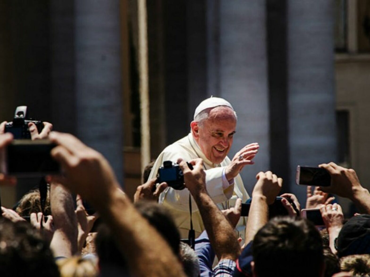 Pope Francis in St Peter's square