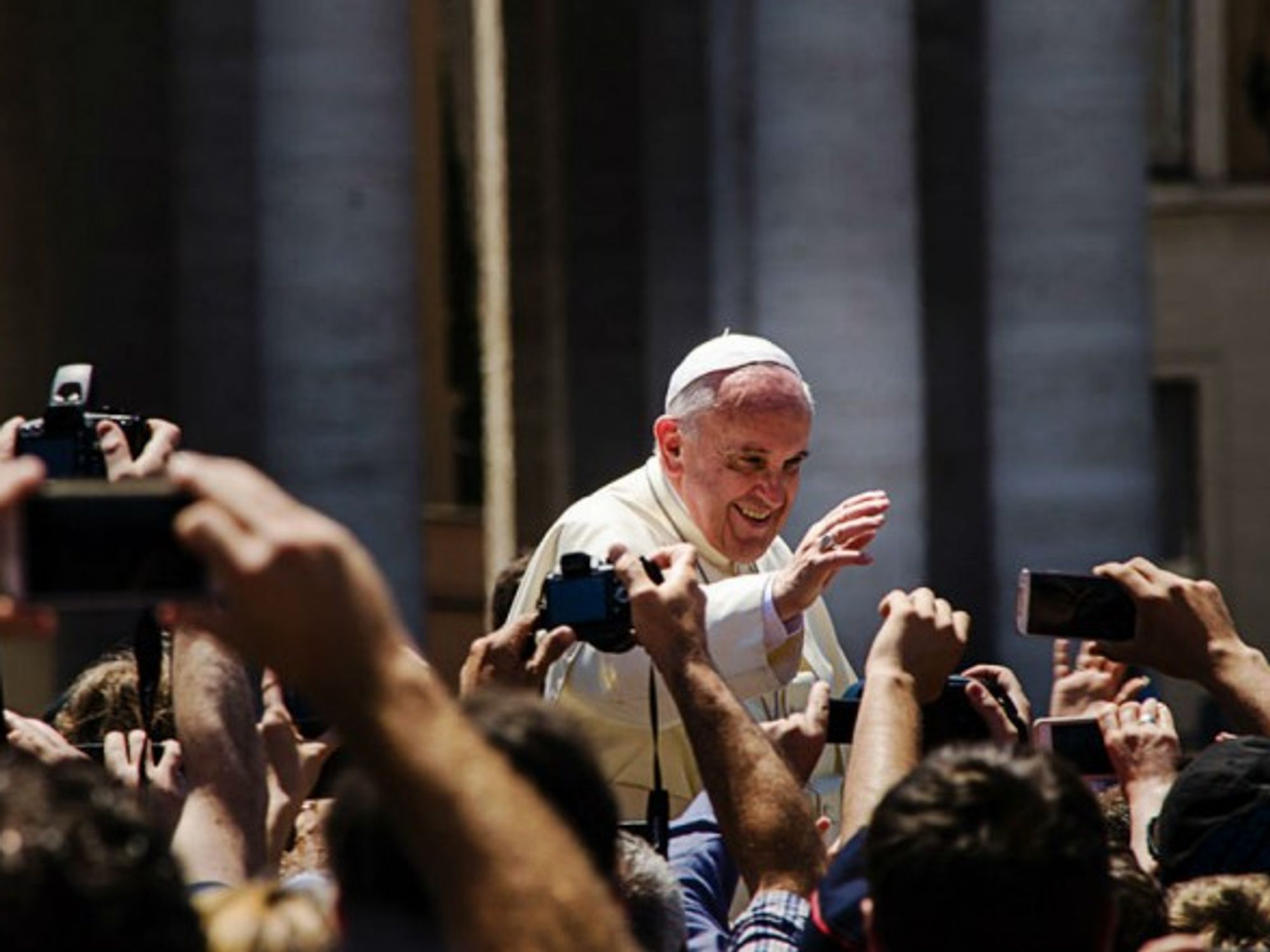 Pope Francis in St Peter's square