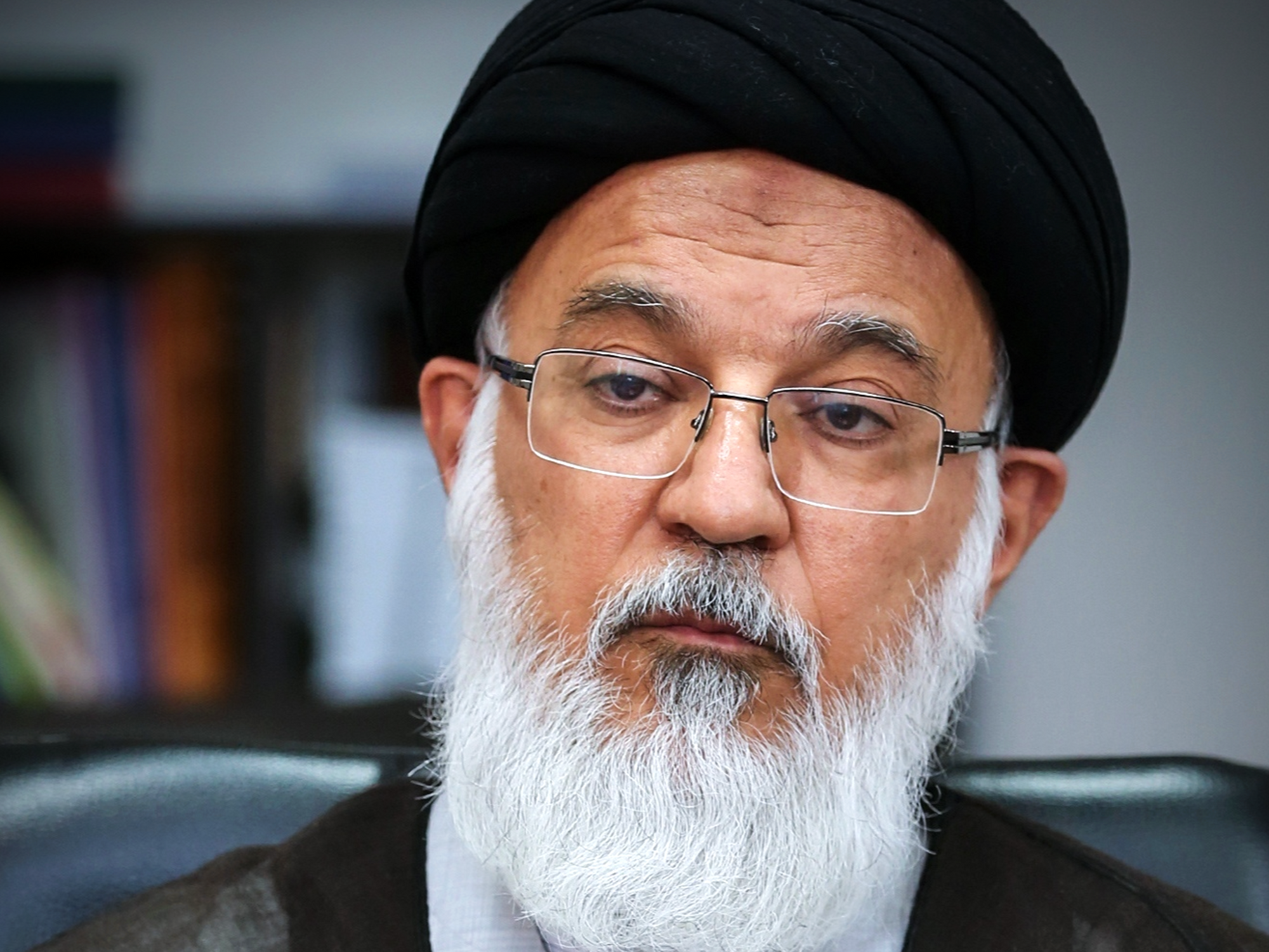 Portrait of Iranian cleric ​Mohammad Mehdi Mirbagheri