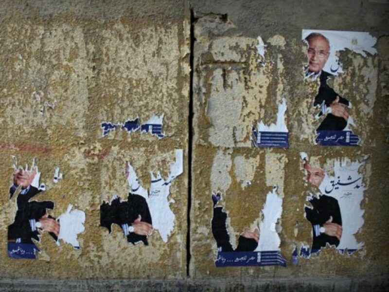 Posters for Egyptian presidential candidate Ahmed Shafik (Gigi Ibrahim)
