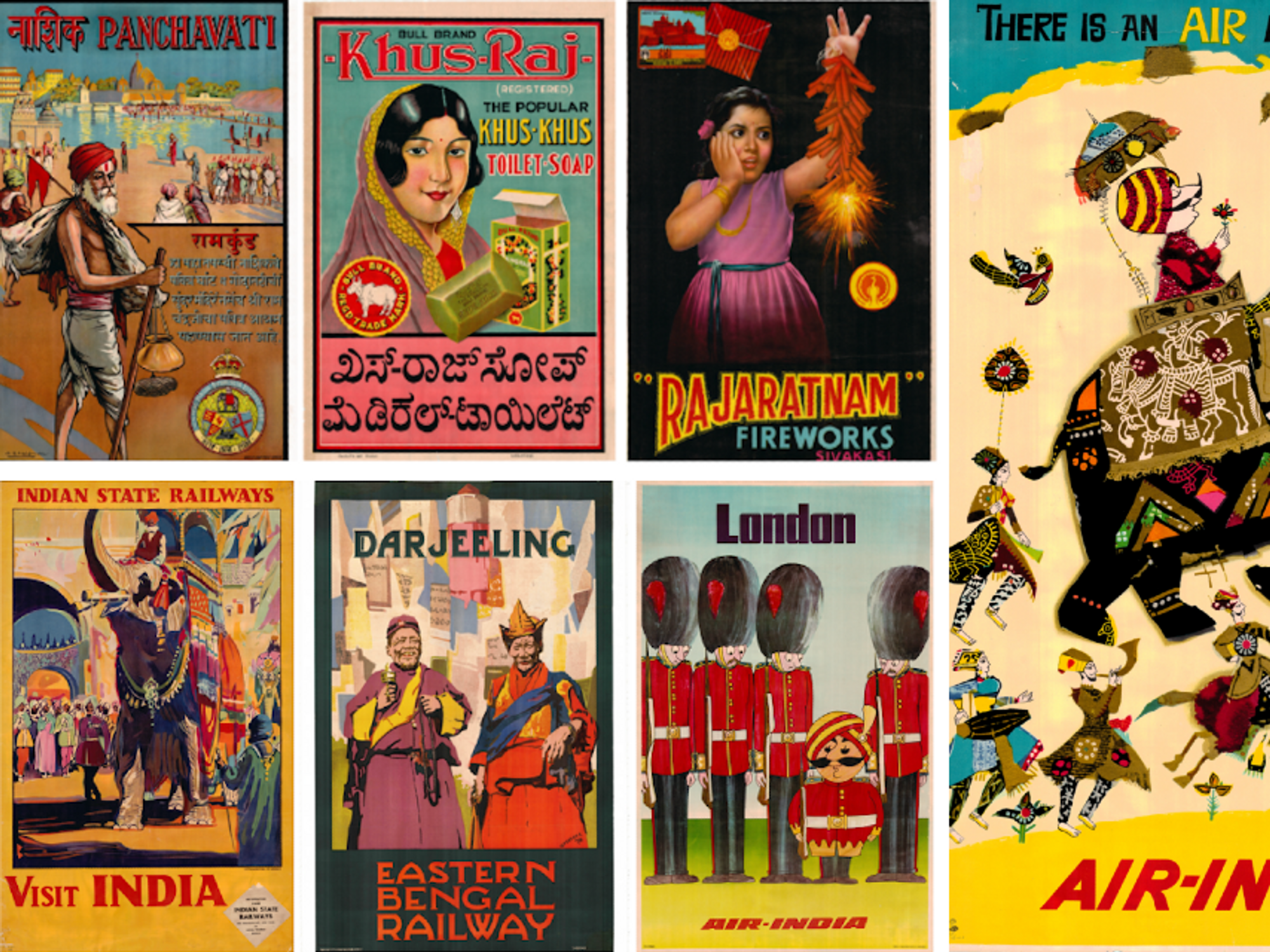 Old-Fashioned Posters Offer A Journey Through India's Complicated Past