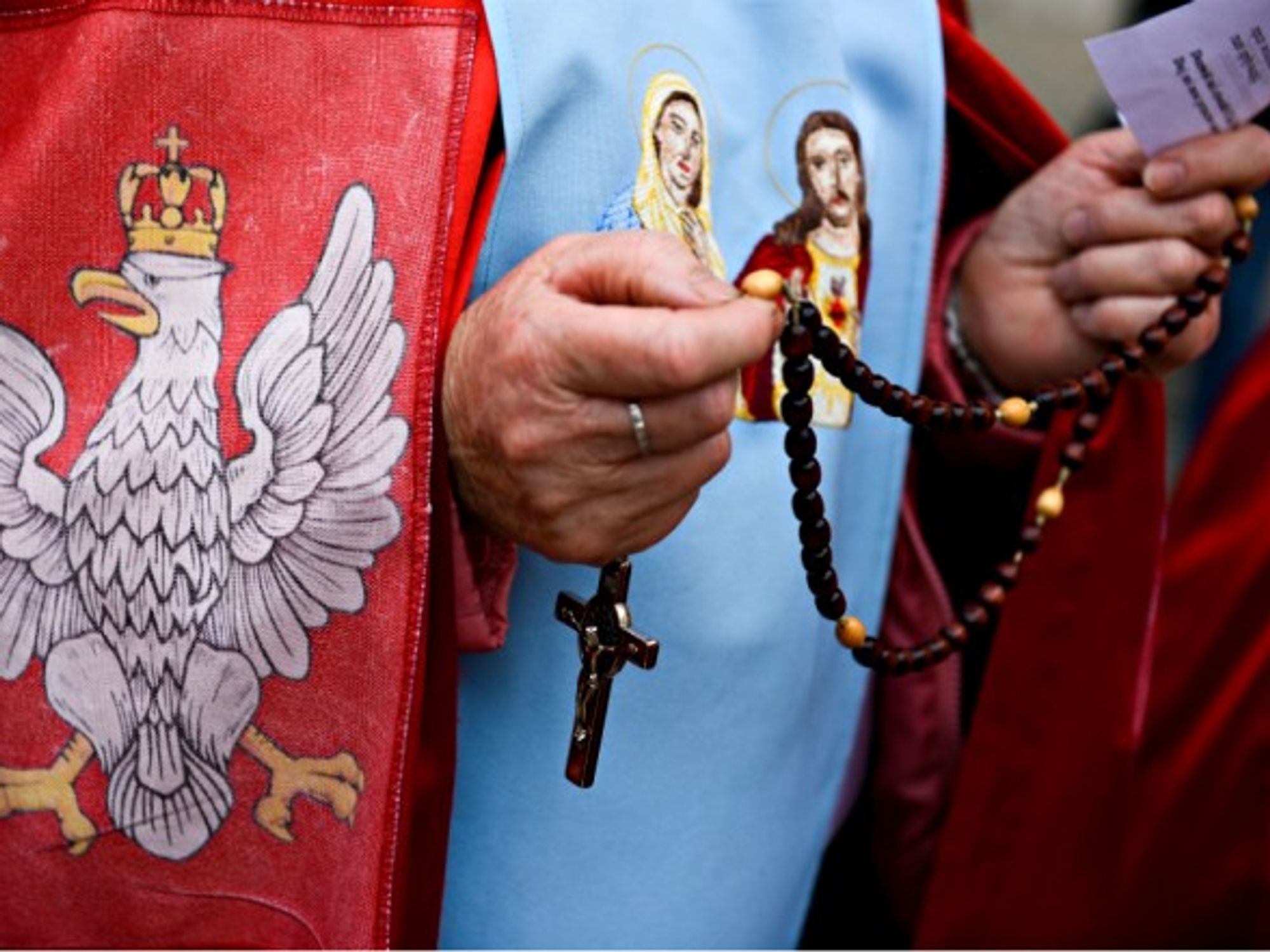 Praying in Krakow, Poland