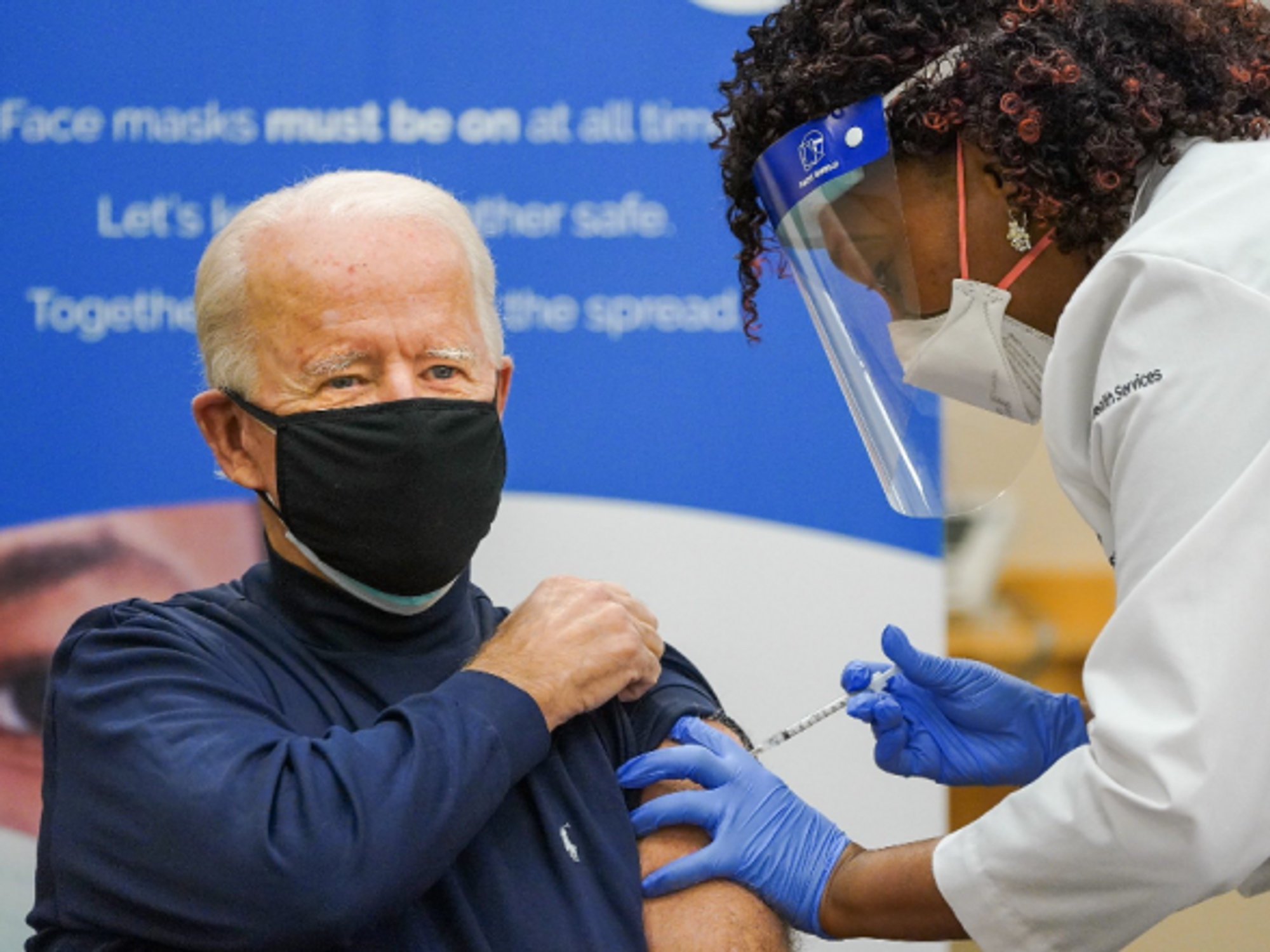 President Biden getting vaccinated on Dec. 21