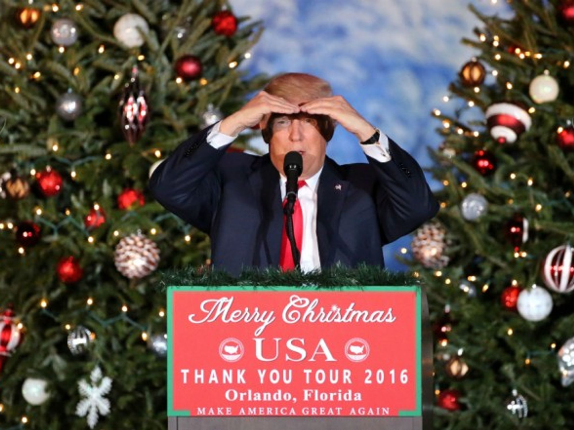 President-elect Trump in Orlando on Dec. 16