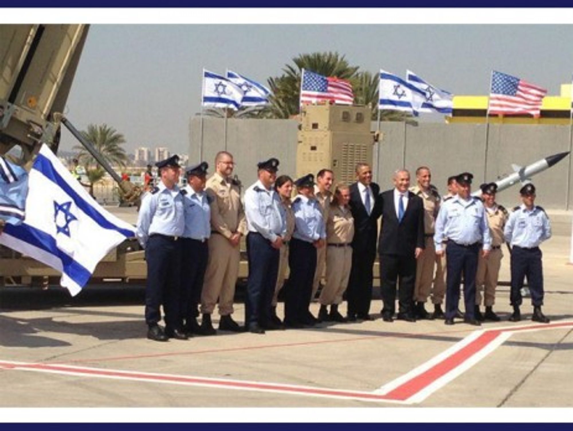 President Obama's March 20, 2013 visit of an Iron Dome Battery in Tel Aviv, Israel