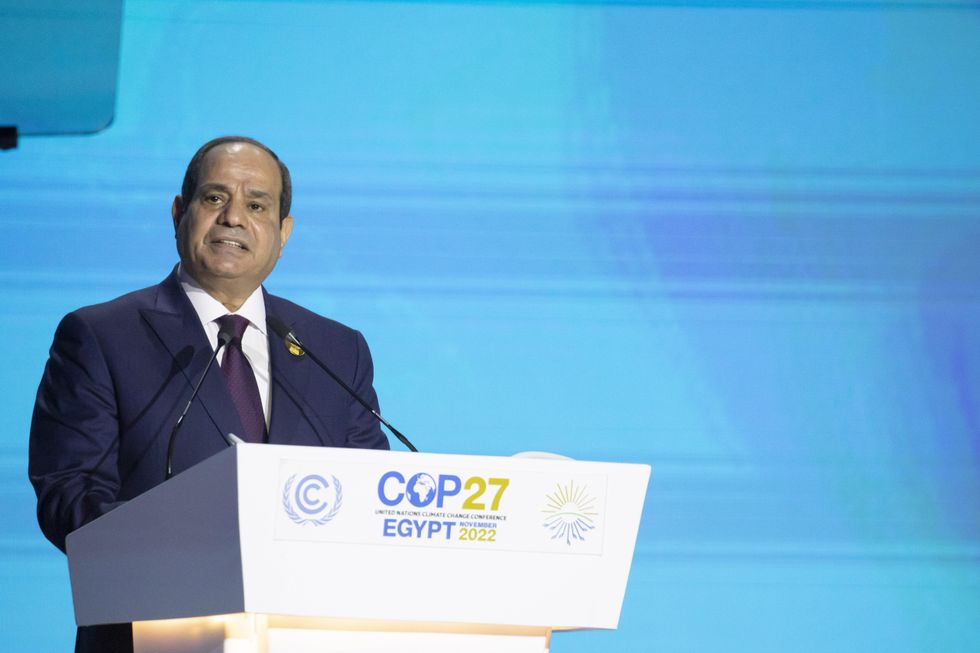President of Egypt Abdel Fattah El-Sisi at Cop27
