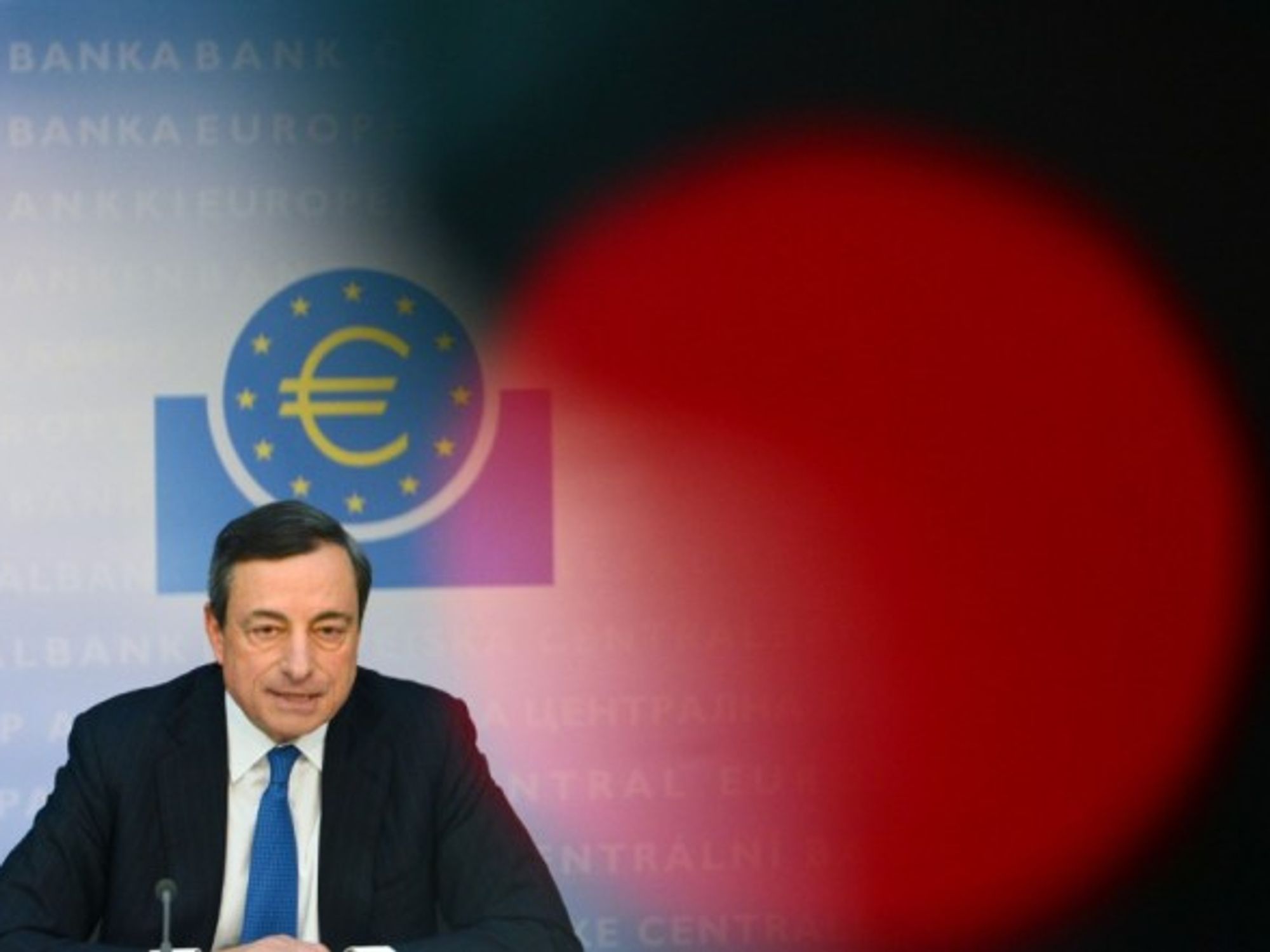 President of the ECB Mario Draghi in Frankfurt