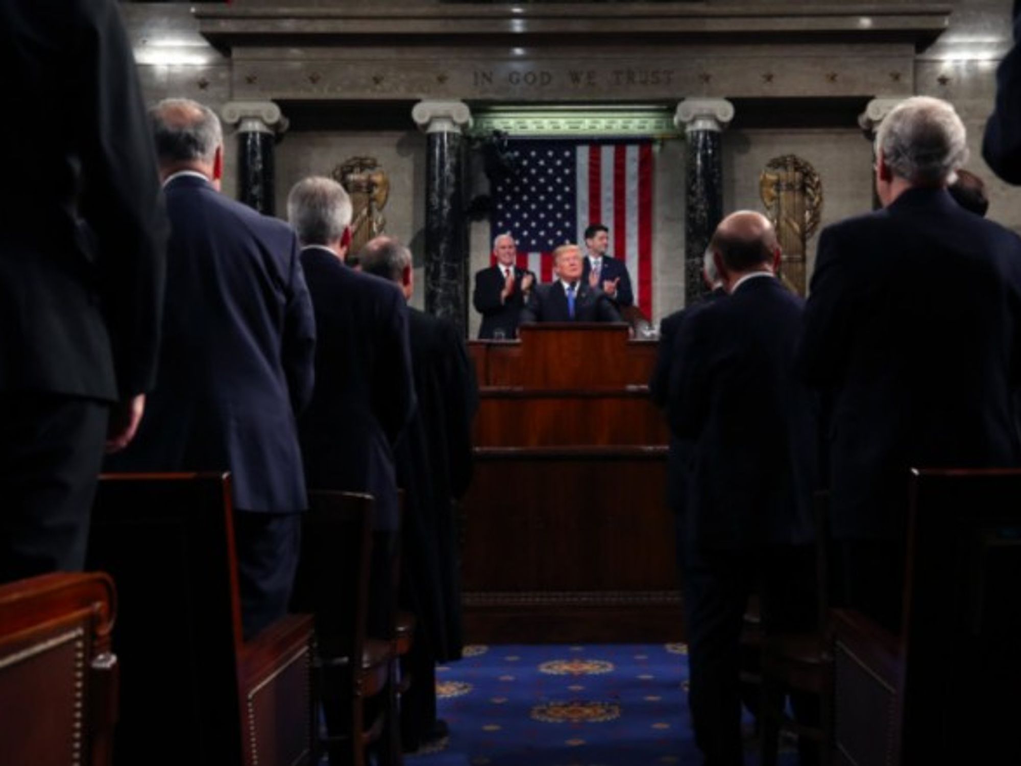 President Trump delivers delivers the State of the Union address in Jan. 30